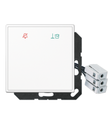 Накладка (стекло) для внешнего DND-модуля с LED-лампами, 24 В LSCUKO6M24WW Jung