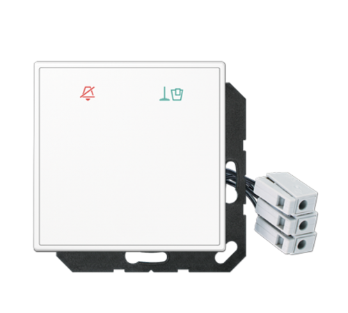 Накладка (стекло) для внешнего DND-модуля с LED-лампами, 24 В LSCUKO6M24WW Jung