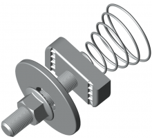 Комплект соединительный 12х50 для STRUT-профиля с конусной пружиной TDZ  ksst12x50-TDZ  EKF