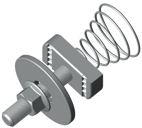 Комплект соединительный 8х30 для STRUT-профиля с конусной пружиной TDZ  ksst8x30-TDZ  EKF
