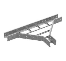 Тройник для лестничного лотка ЛКР 600х200, толщ. 2,0 мм, Сендзимир цинк, 033262  ТЛЛКР-600х200-2,0-СЦ   Ostec