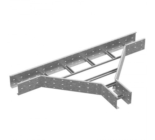 Тройник для лестничного лотка ЛКР 600х200, толщ. 2,0 мм, Сендзимир цинк, 033262  ТЛЛКР-600х200-2,0-СЦ   Ostec