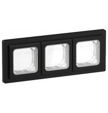 FLITE Рамка 3-местная IP55 Рпро-3-55-ФлЧ черный  FI-M30-32-55-K02  IEK
