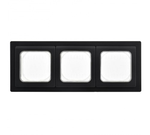 FLITE Рамка 3-местная IP55 Рпро-3-55-ФлЧ черный  FI-M30-32-55-K02  IEK