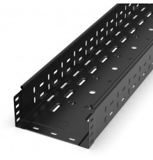 Лоток перфорированный Стандарт 200х100х3000 (0,8 мм) RAL 9005 (6 м/уп)  PR16.9991  Промрукав