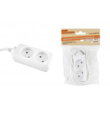 Удлинитель народный  УН2  2 гнезда, 3метра, б/з, ШВВП 2х0,75 мм2  6А/250В  SQ1303-1231  TDM