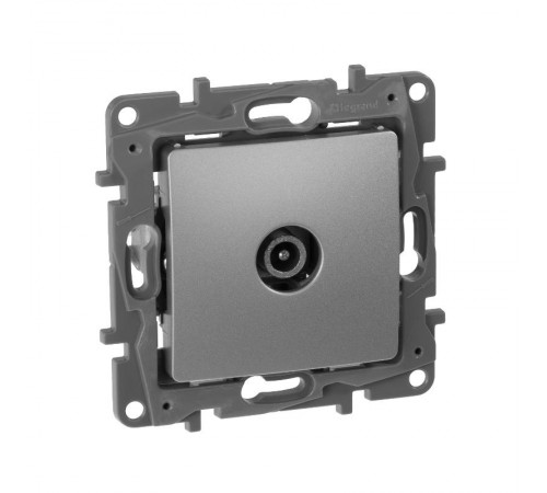 Etika Алюминий Розетка TV оконечная  672465  Legrand