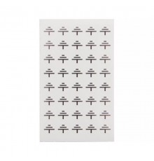 Наклейка знак электробезопасности "Заземление" диаметр 10мм, 200 наклеек (5 листов)  56-0010-02  REXANT