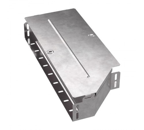 Переходник левый с крышкой Стандарт 500х400х80   PR16.0698  Промрукав