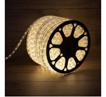 Дюралайт LED, эффект мерцания (2W) - ТЕПЛЫЙ БЕЛЫЙ Эконом 24 LED/м , бухта 100м  121-256-4  NEON-NIGHT