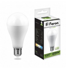 Лампа светодиодная LB-100 (25W) 230V E27 4000K A65  25791  FERON