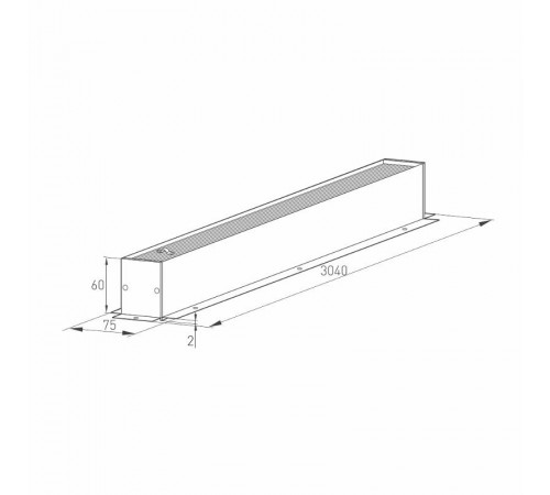 Трек встраиваемый MAG-TRACK-4560-F-3040 (BK) (Arlight, IP20 Металл, 3 года)  028067(1)  Arlight