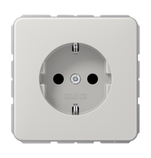 Штепсельная розетка SCHUKO 16A 250V~ с защитой от детей; центральная плата; светло-серая  CD1520BFKILG  Jung