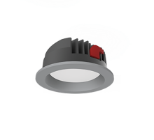 Cветильник светодиодный даунлайт DL-PRO круг. 183*80мм 35W 3000K IP65 d монт.отв.= 160-175мм серый RAL7045 муар  V1-R0-H0557-10000-6503530  VARTON