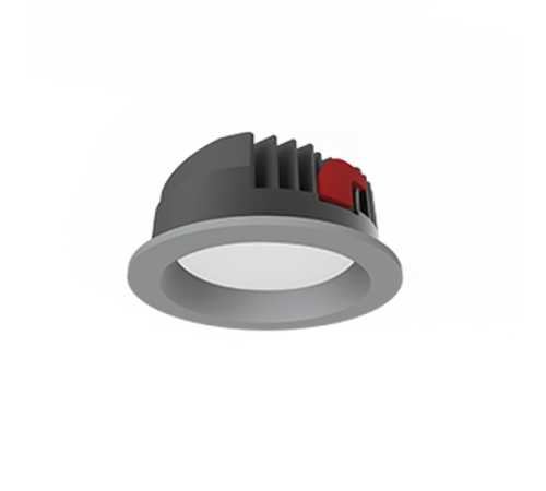 Cветильник светодиодный даунлайт DL-PRO круг. 183*80мм 35W 3000K IP65 d монт.отв.= 160-175мм серый RAL7045 муар  V1-R0-H0557-10000-6503530  VARTON