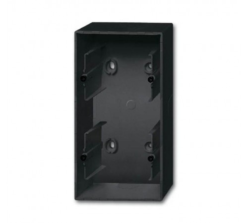 Коробка для открытого монтажа, 2 поста, серия future, цвет чёрный бархат  1799-0-0924   2CKA001799A0924  ABB