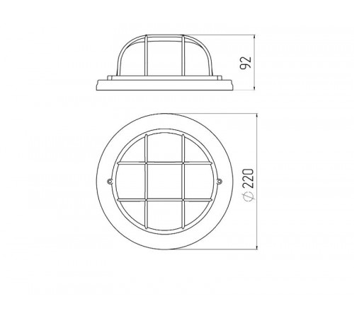 Светильник пылевлагозащищен. под лампу для ЖКХ НБО 03-60-022 с решеткой серия КАНТРИ (дерево), 60Вт, Е27, 220В, IP54, УХЛ4  Б0048416  ЭРА