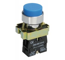 Кнопка управления LAY5-BL61 без подсветки синяя 1з   BBT70-BL-K07  IEK