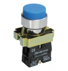 Кнопка управления LAY5-BL61 без подсветки синяя 1з   BBT70-BL-K07  IEK