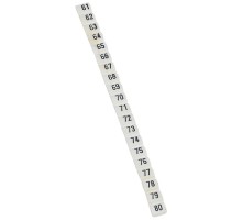 Маркер CAB 3 - для клемм и кабелей 0,5-1,5мм - чёрные цифры на белом фоне - цифры 61-80  038153  Legrand