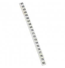 Маркер CAB 3 - для клемм и кабелей 0,5-1,5мм - чёрные цифры на белом фоне - цифры 61-80  038153  Legrand