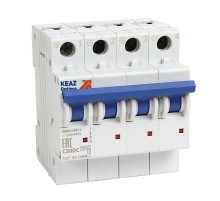 Выключатель автоматический четырёхполюсный OptiDin BM63-4C13-DC-УХЛ3 (Новый) 338076 КЭАЗ