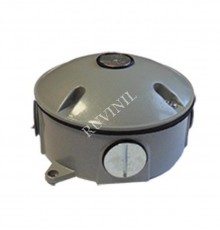 Коробка распределительная силуминовая H=107 мм,D=63 мм с лапками.  КРС-1  Рувинил