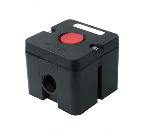 ПКЕ 222-1 У2, 10А, 660В, 1 элемент, красный цилиндр, накладной, IP54, пост управления (ЭТ)  ET519073  Электротехник