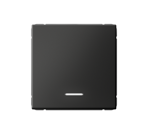 ArtGallery Базальт Выключатель 1-клавишный кнопочный с подсветкой, 10А, механизм  GAL001416  SE