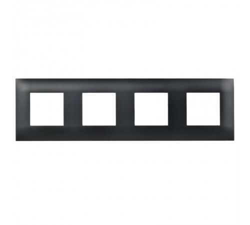 SKANDY Рамка 4-местная SK-F04Bl черный  SK-M42-K02  IEK