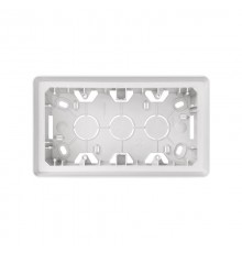 Simon 82 Монтажная коробка для накладного монтажа, 2 поста,  S82 Detail, белый  8200760-030  Simon