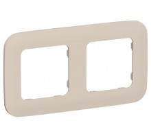 FLITE Artistic Рамка 2-ая РУ-2-А-ФлЛ льняной  FI-M22-31-20-K88  IEK