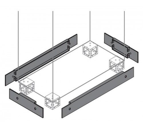 Фланец цоколя100х800 ВхШ (2шт)  ZN8000  ABB