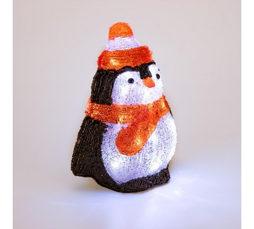 Акриловая светодиодная фигура Пингвиненок 19х14,5х25 см, 20 светодиодов, батарейки 2хAA (не входят в комплект)  513-323  NEON-NIGHT