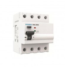 Выключатель дифференциальный (УЗО) HRC63S 4PG4S0000C 00016F 4 полюса, 16A, 30mA  13.05.000054  HYUNDAI