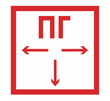Знак F 09 "Пожарный гидрант" 300х300 мм, металл ГОСТ Р 12.4.026-2001  zn-f-09  EKF