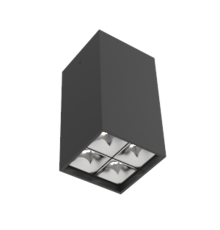 Светодиодный светильник DL-Box Reflect Multi 2x2 накладной 14 Вт 4000 К 80х80х150 мм RAL9005 черный муар DALI  V1-R0-90254-20D55-2001440  VARTON