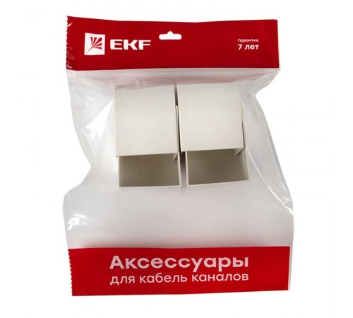Заглушка (60х60) (4 шт) Plast EKF PROxima Белый  ecw-60-60x4  EKF