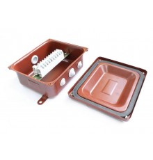 Коробка распределительная монтажная КМ 43-10 У3 IP43 ступенчатый ПВХ ввод  zeta30338  ГОФРОМАТИК