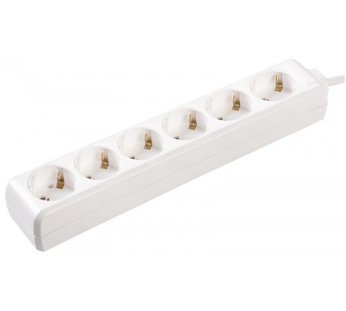 Удлинитель  У06  6 мест 2Р+PЕ/5метров  3х1мм2  16А/250В   WYP10-16-06-05-Z-N  IEK