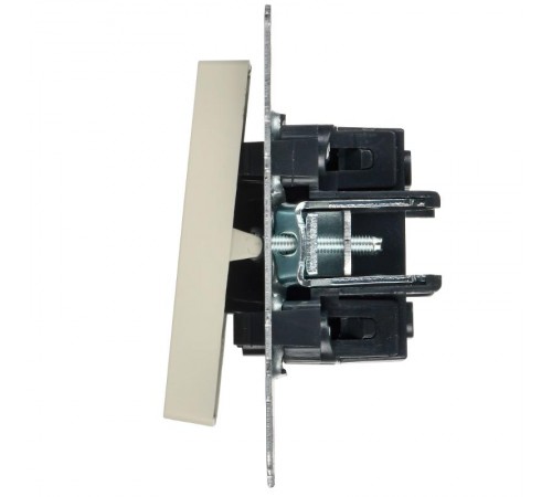 BRITE Выключ. 2-кл. с инд. отел. 10А ВС10-2-9-БрКр беж.  BR-V20-2-10-K10  IEK