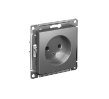 AtlasDesign Сталь Розетка без заземления, 16А, механизм  ATN000941  SE