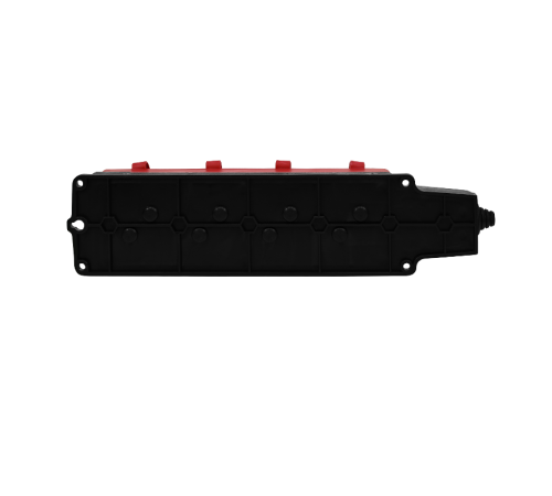 Колодка 4 гнезда 2К+З каучуковая 16А/250В IP44 Красная MultiSet  MST4124RD  SE