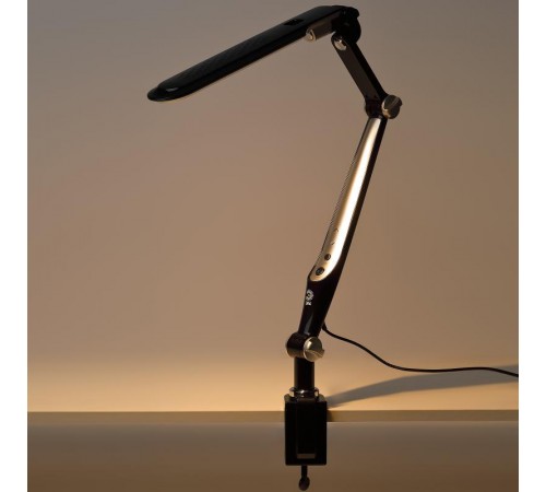 Светильник настольный NLED-496-12W-BK светодиодный на струбцине черный  Б0052767  ЭРА