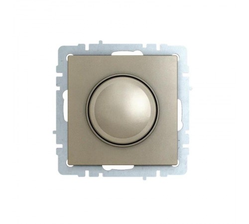 BRITE Светорегулятор поворотно-нажимной 600Вт СС10-1-0-БрШ шампань   BR-D20-0600-K37  IEK