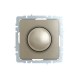BRITE Светорегулятор поворотно-нажимной 600Вт СС10-1-0-БрШ шампань   BR-D20-0600-K37  IEK
