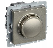 BRITE Светорегулятор поворотно-нажимной 600Вт СС10-1-0-БрШ шампань   BR-D20-0600-K37  IEK