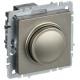 BRITE Светорегулятор поворотно-нажимной 600Вт СС10-1-0-БрШ шампань   BR-D20-0600-K37  IEK