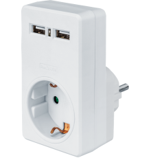 Адаптер 61 699 NAD-USB02-1E-C-WH с/з 1 гн. USB2.1A 61699 Navigator