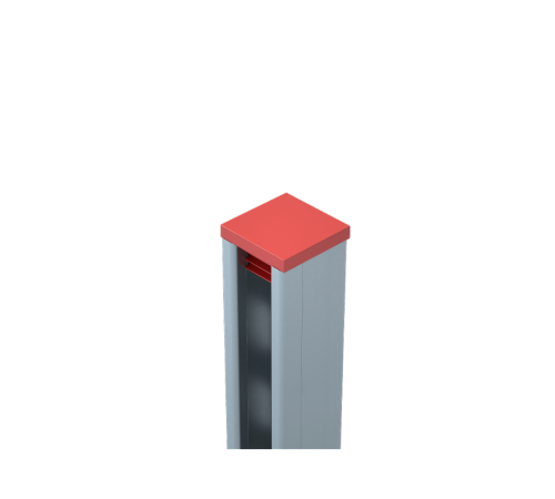 Заглушка для страт-профиля 41*41 RAL3020 Красный  ZU41*41 RAL3020  КМ-профиль